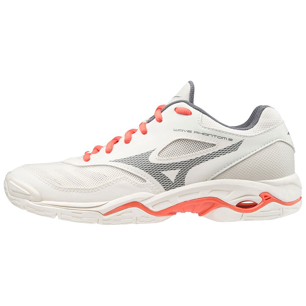 Mizuno Women's Handball Shoes Wave Phantom 2 White - ELQXRST-60